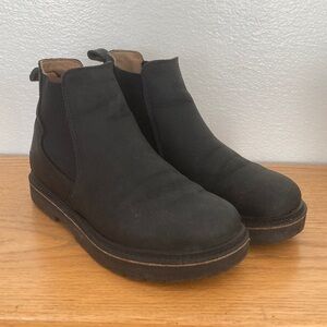 Birkenstock Stalon Nubuck Leather Black Chelsea Boot 36 Used
